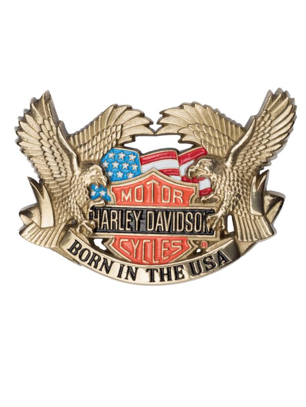 Harley Davidson Born In The USA H701 Solid Brass