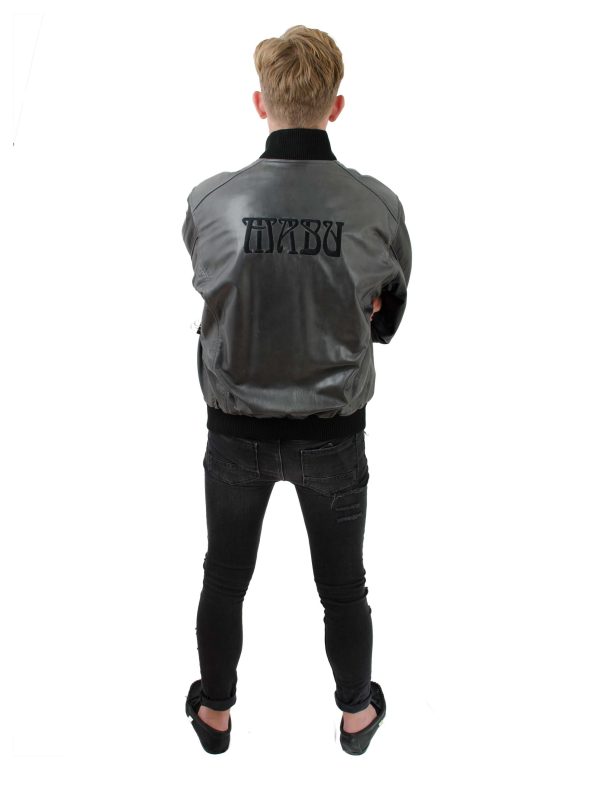 Bomber Long MABU Leather Jacket