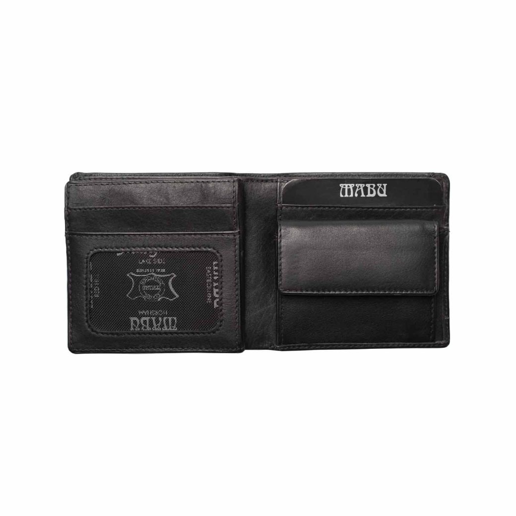 Men's leather wallet With Divider & Coin Holder (Classic)