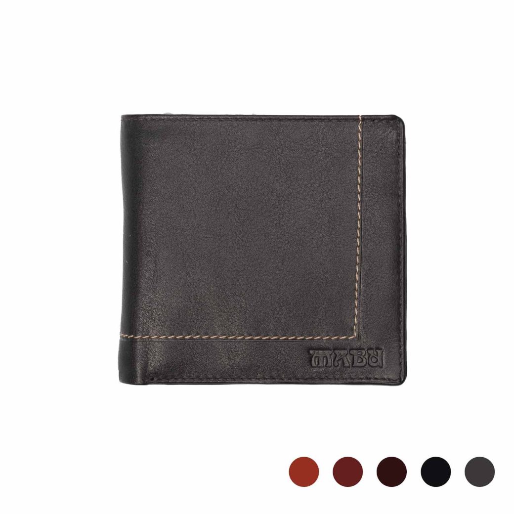 Men's leather wallet With Divider & Coin Holder (Classic)