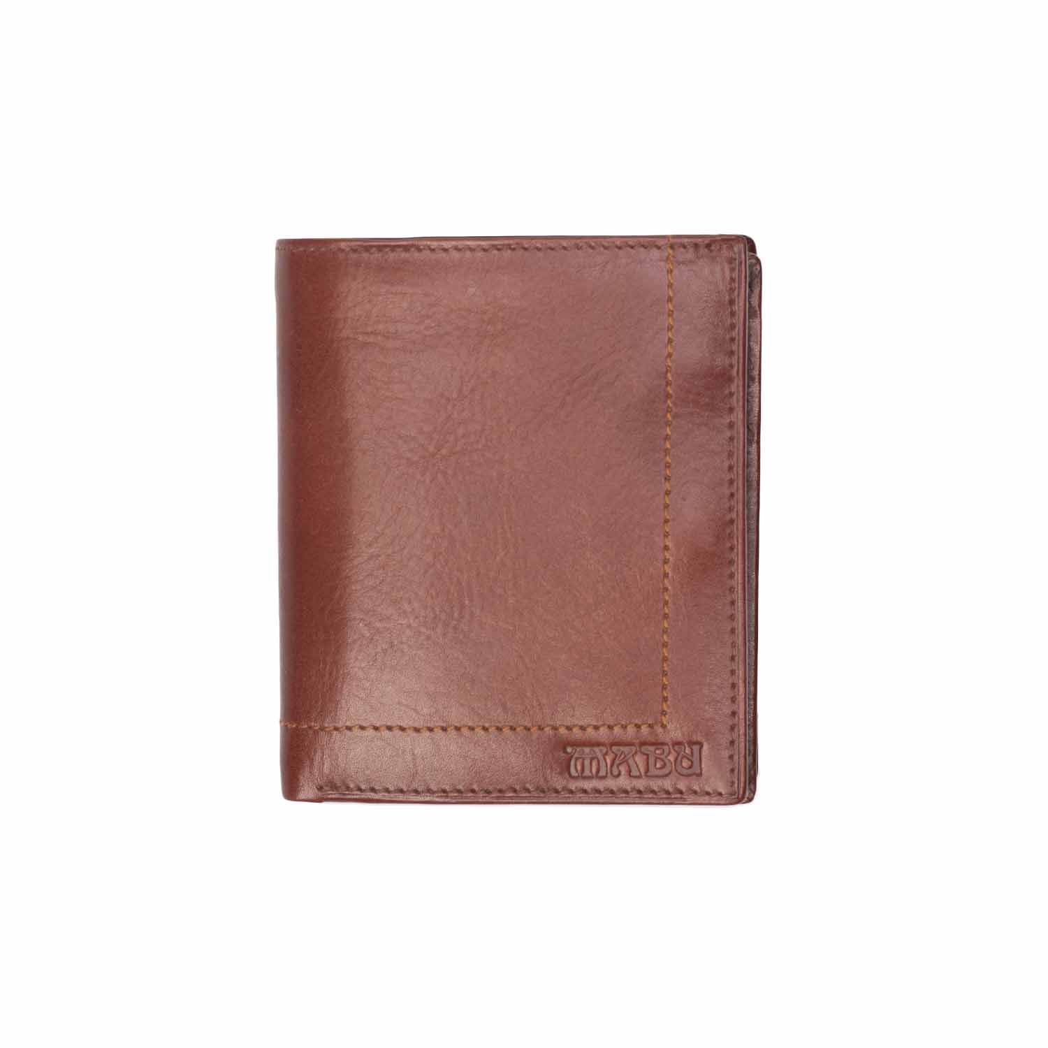 Men's leather wallet with coin holder