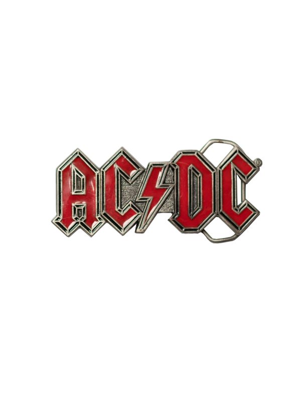 AC/DC Red Belt Buckle
