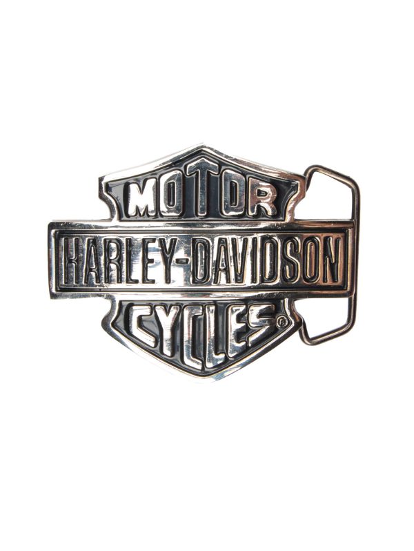 Harley-Davidson Silver/Black H302 Solid brass Belt Buckle