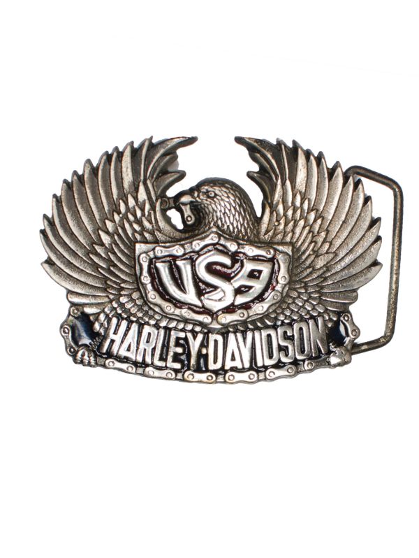Harley-Davidson H504 USA Eagle Solid Brass Belt Buckle