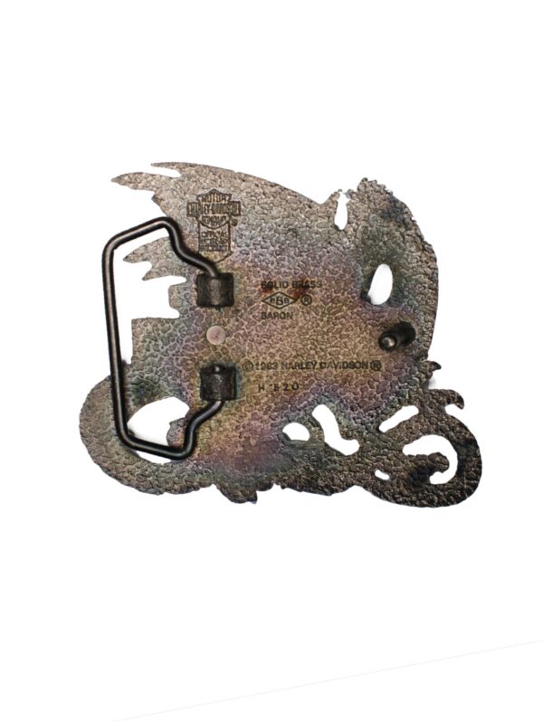 Harley Davidson Dragon Buckle H520 BARON 1983 Solid Brass