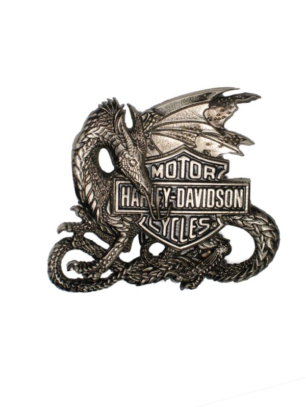 Harley Davidson Dragon Buckle H520 BARON 1983 Solid Brass