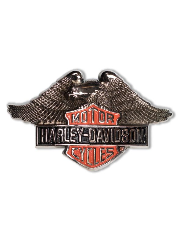 Eagle Above Harley Davidson Logo H709 Solid Brass