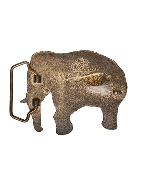 Elephant Buckle Vintage 1978 back