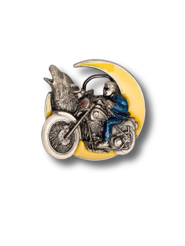 moon biker buckle