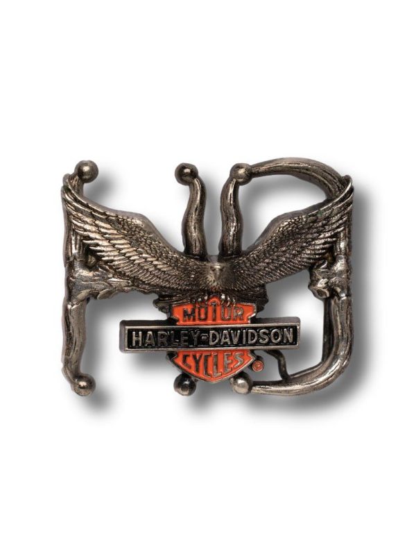 Harley Davidson HD Eagle H536 Vintage 1992 Solid Brass buckle  Official Licensed Vintage buckle 