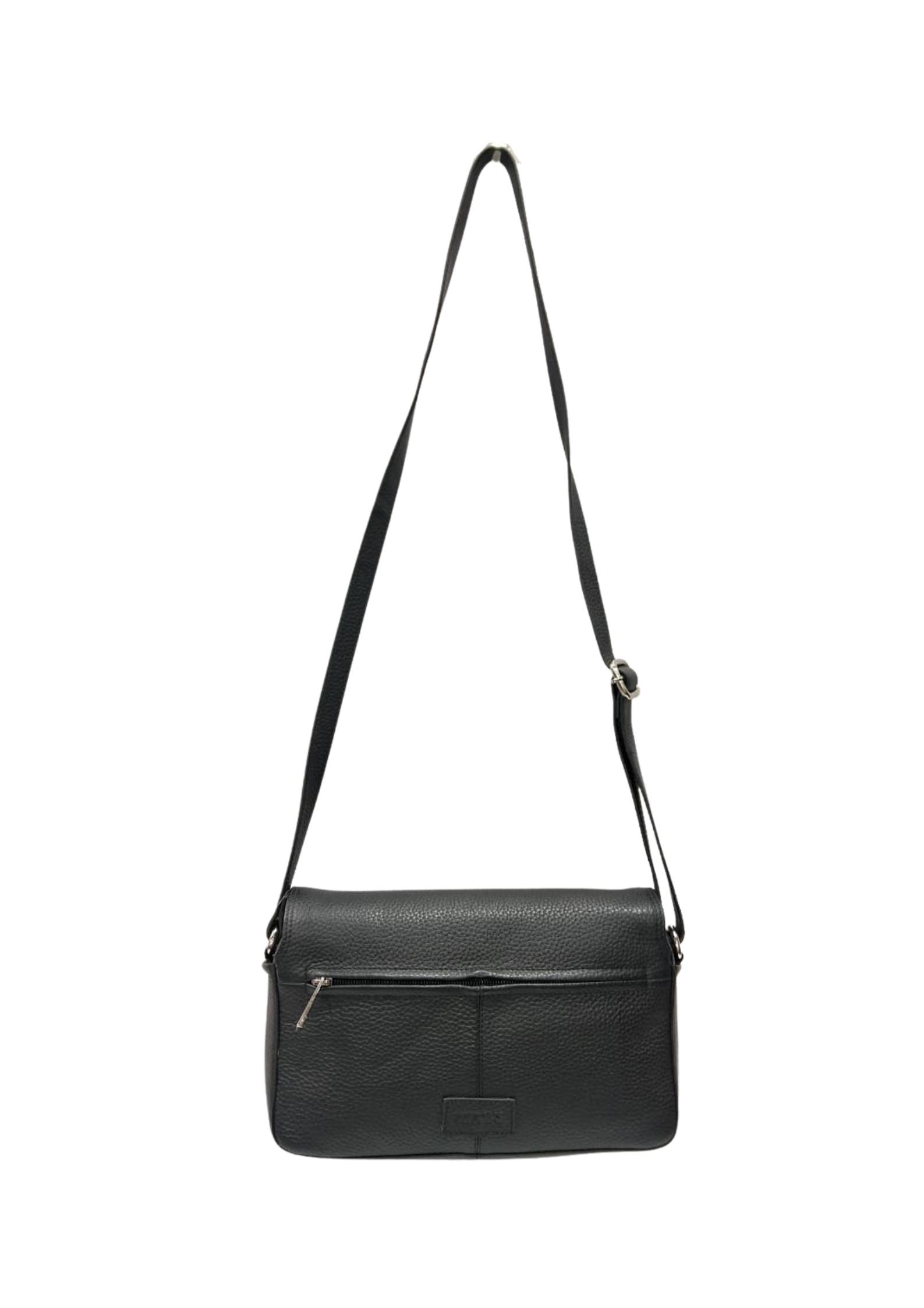 Mabu Leathers Luxe Leather Crossbody Bag For Women – Black - Image 2