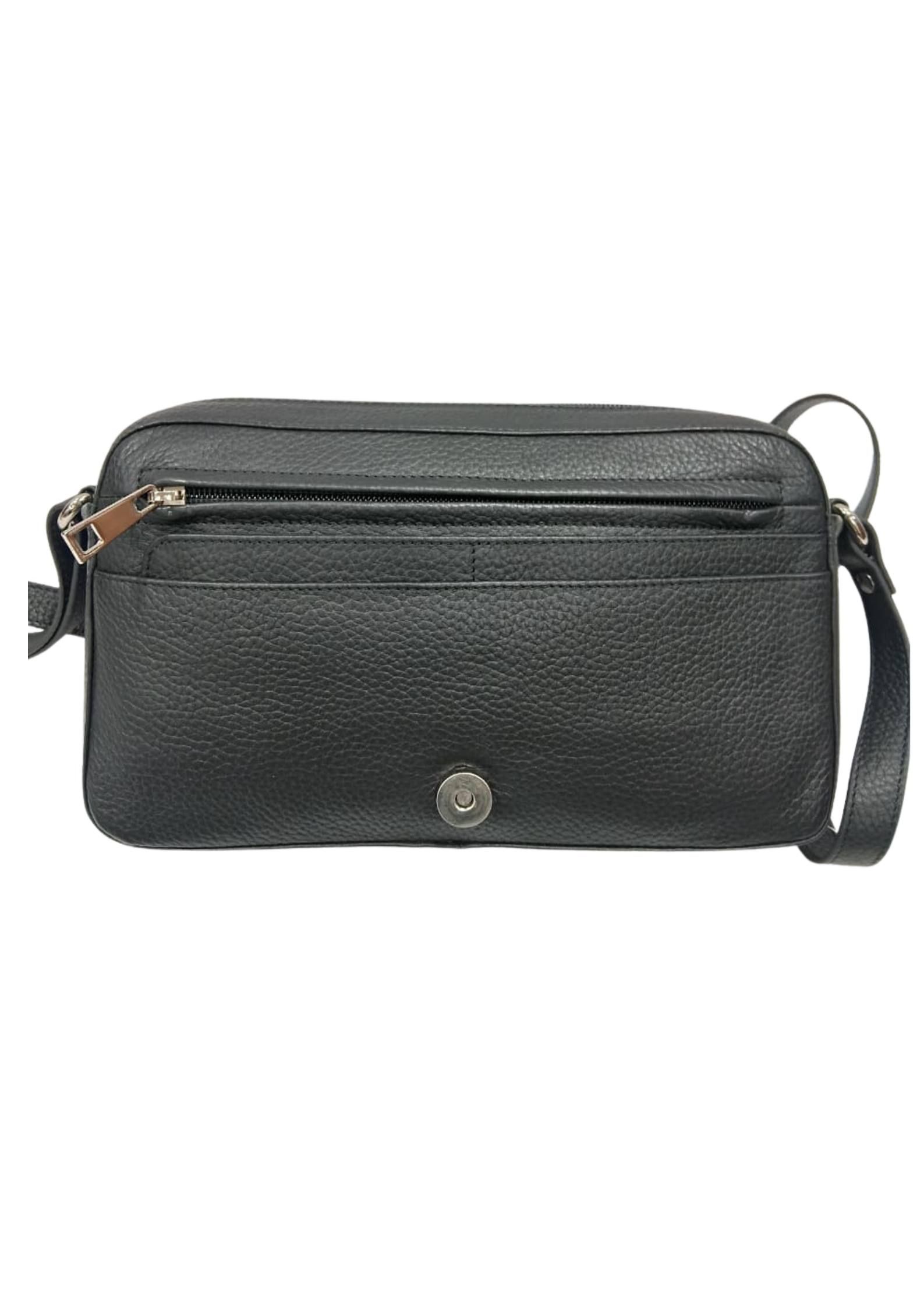 Mabu Leathers Luxe Leather Crossbody Bag For Women – Black - Image 3