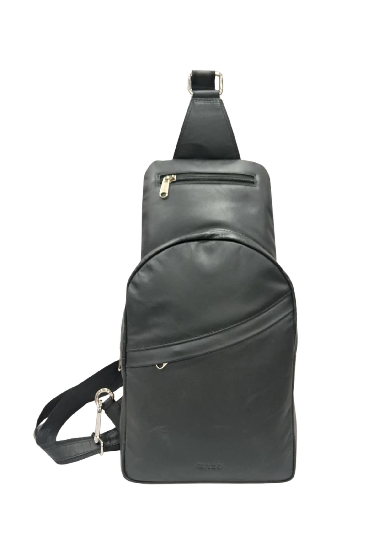 Mabu Leathers Crossbody Backpack for Men, Black